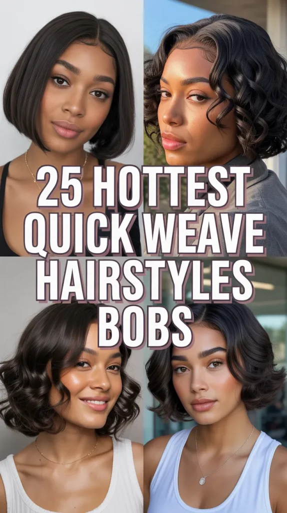 25 Quick Weave Hairstyles Bobs 