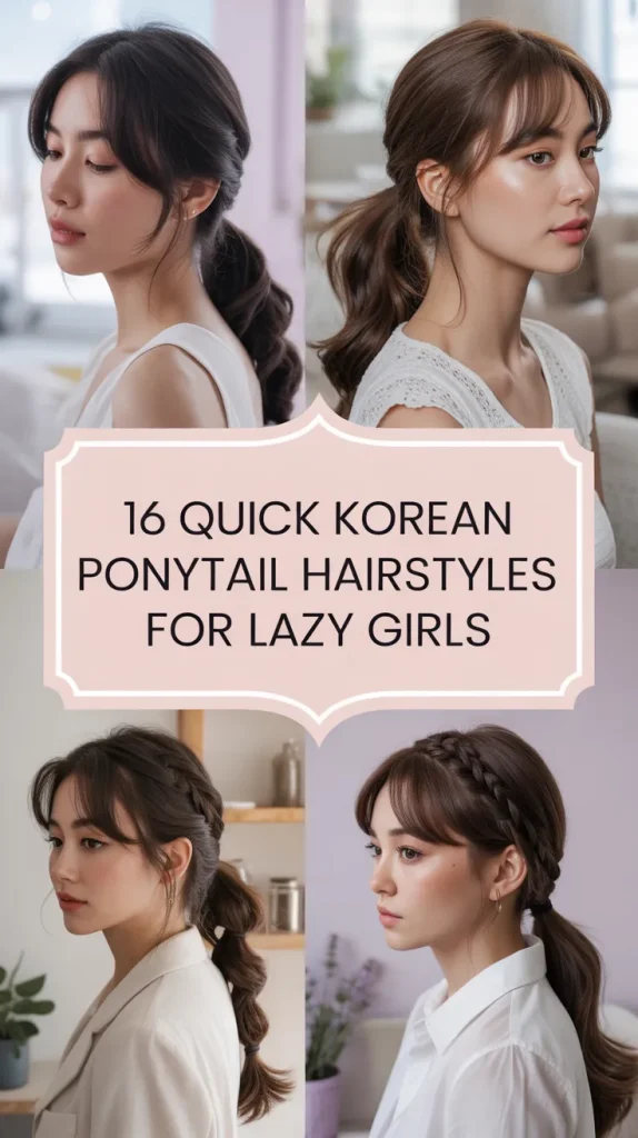 Lazy Girl Fix 16 Korean Ponytail Hairstyles That Take Minutes But Look Effortless