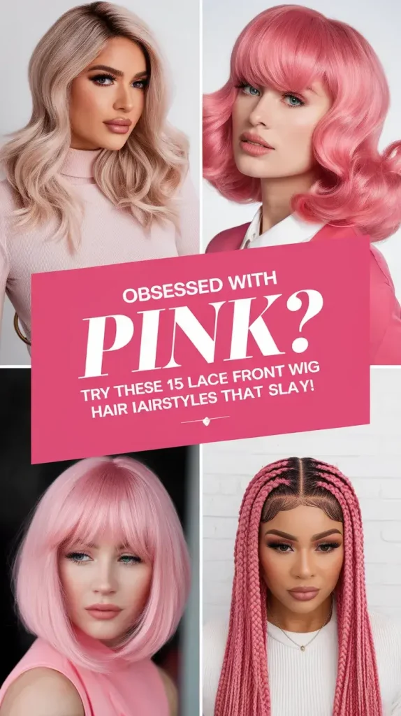 Obsessed with Pink Try These 15 Lace Front Wig Hairstyles That Slay
