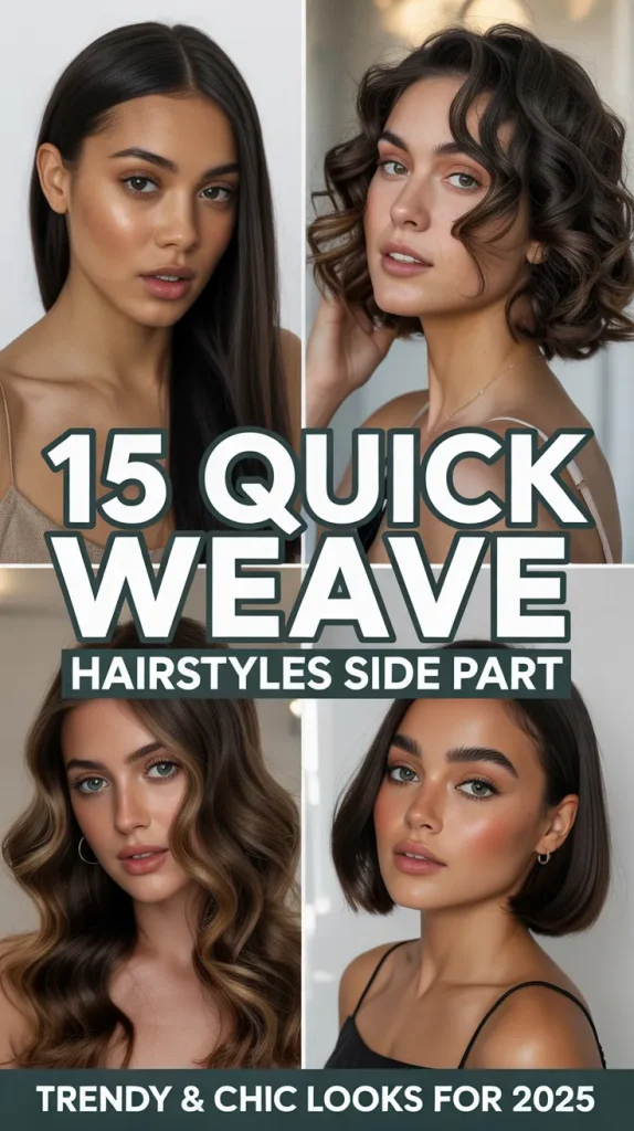 15 quick weave hairstyles side part