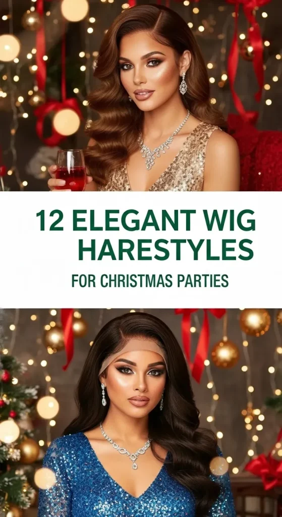 12 Elegant Lace Front Wig Styles for Christmas Parties