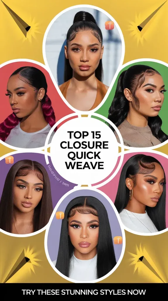 Top 15 Closure Quick Weave Hairstyles