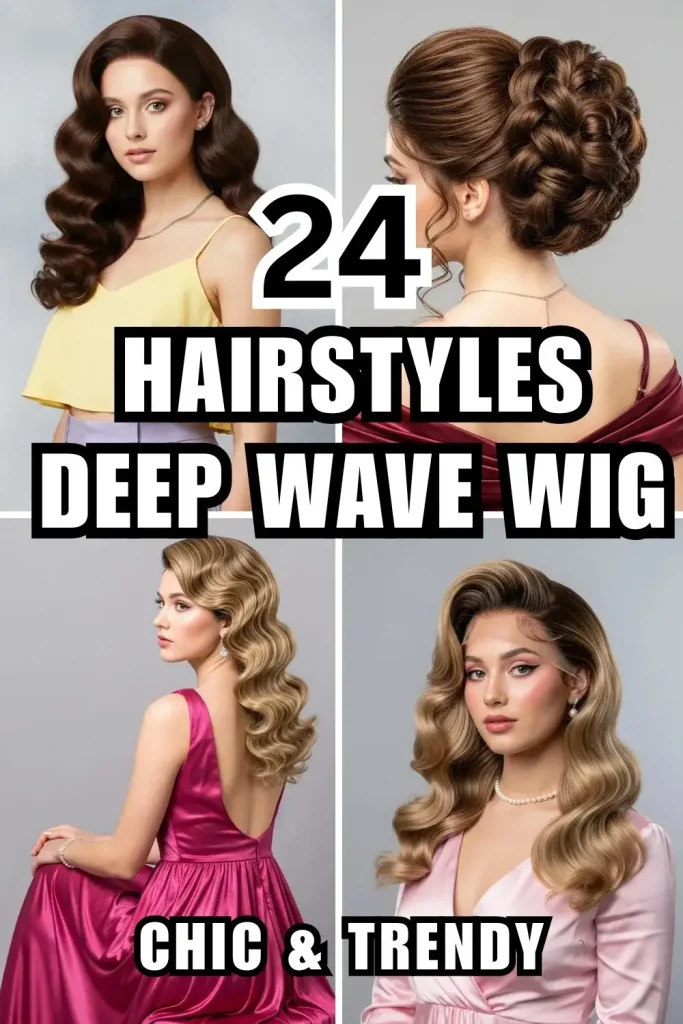 24 Hairstyles Deep Wave Wig
