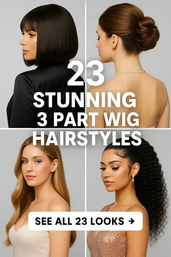 23 Stunning 3 Part Wig Hairstyles