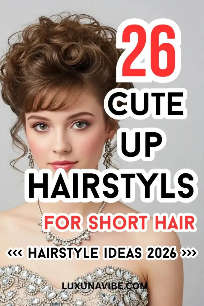 26 Cute Up Hairstyles For Short Hair