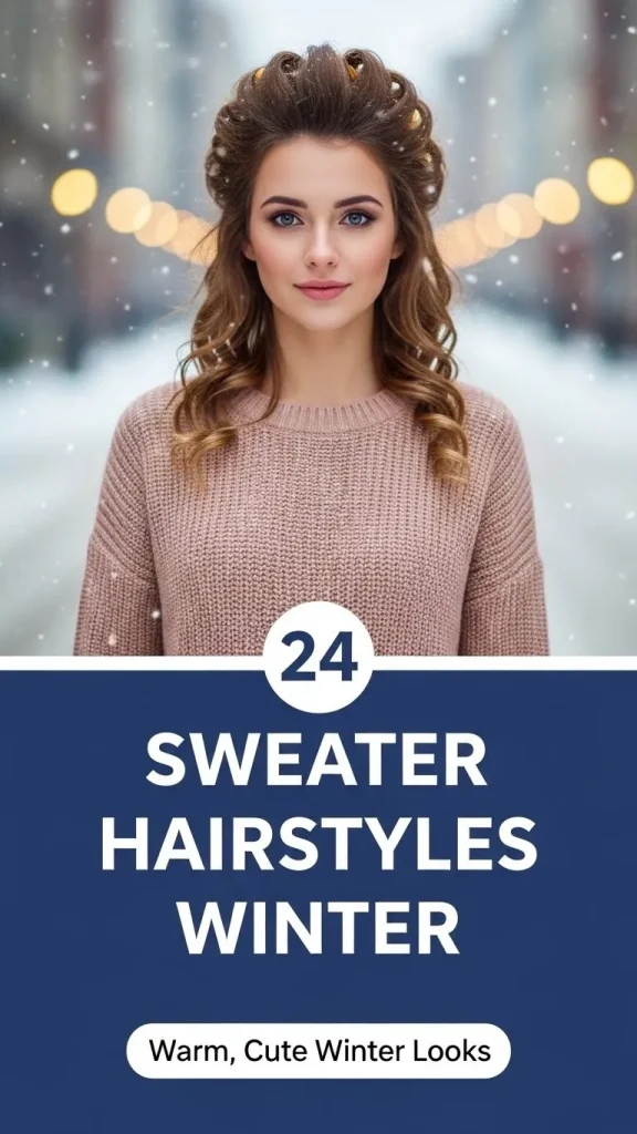 24 Sweater Hairstyles Winter