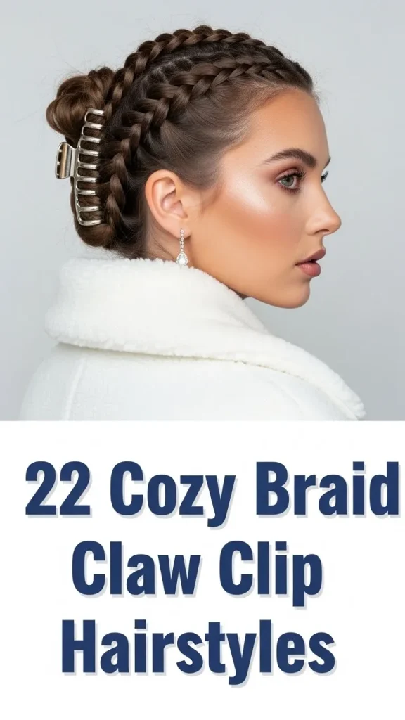 22 Cozy Cute Braid Claw Clip Hairstyles