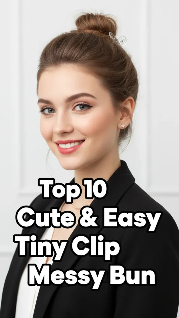 Top 10 Cute & Easy Tiny Clip Messy Bun