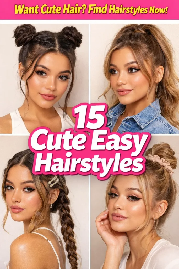 15 Cute Easy Hairstyles 