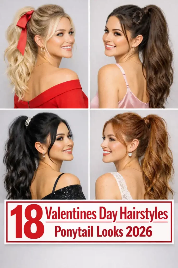 18 Valentines Day Hairstyles Ponytail Looks 2026