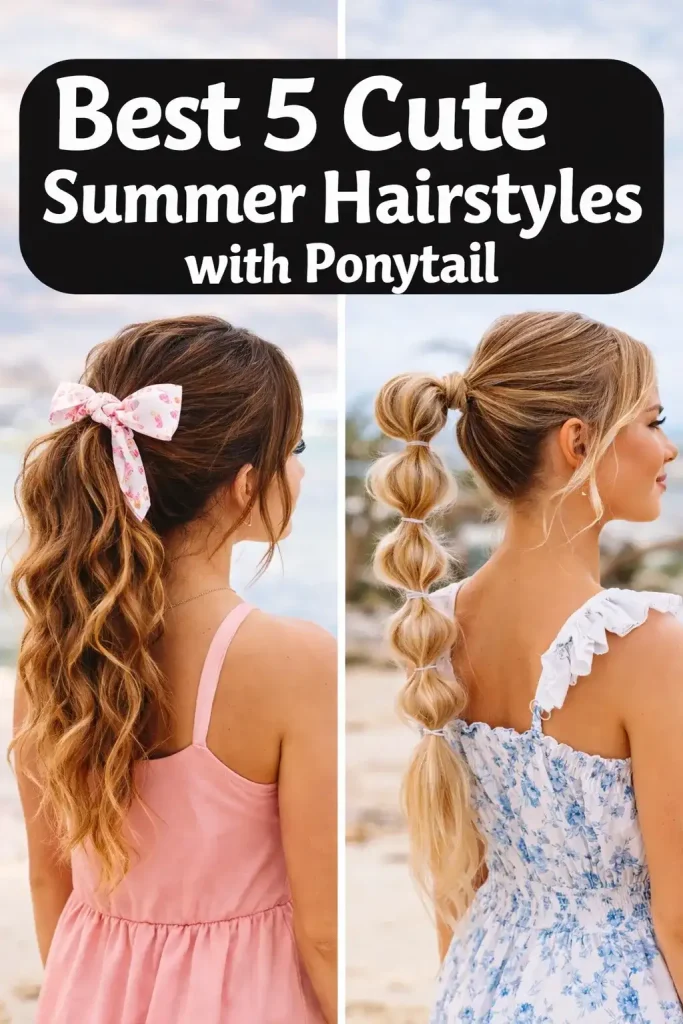 Best 5 Cute Summer Hairstyles with Ponytail That Make You Look Effortlessly Hot (Even on 40°C Days)