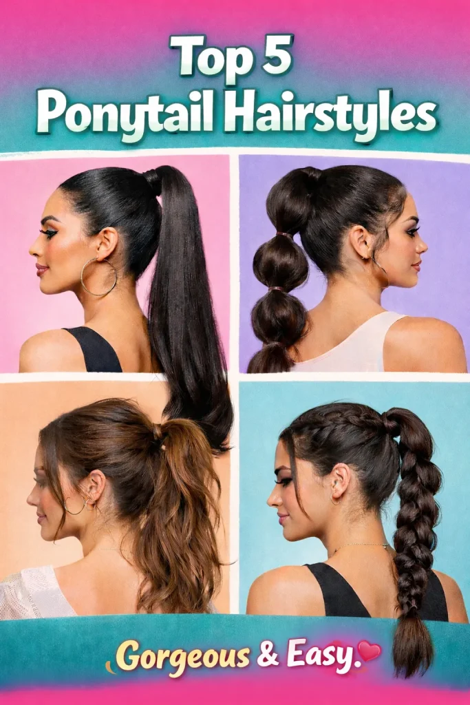 Top 5 Ponytail Hairstyles