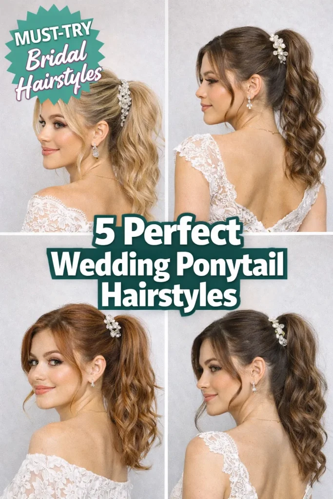 5 Perfect Wedding Ponytail Hairstyles