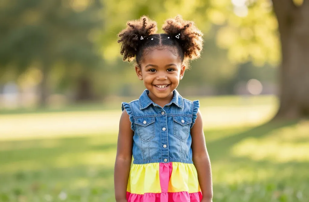 30 Toddler Curly Hairstyles for Black Girls ( No Bold Every Girl Must B in Beautiful Frock and Shirt Jeans) — Adorable Styles for Little Queens