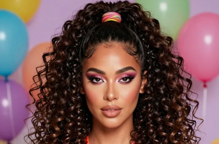 21 Curly Ponytail Hairstyles for Party: Bold, Easy After 5